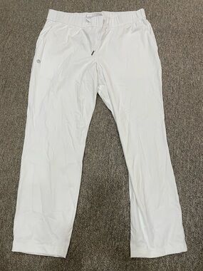 NWT G Gradual Women’s White Drawstring Elastic Waist Active Pants, Size XL